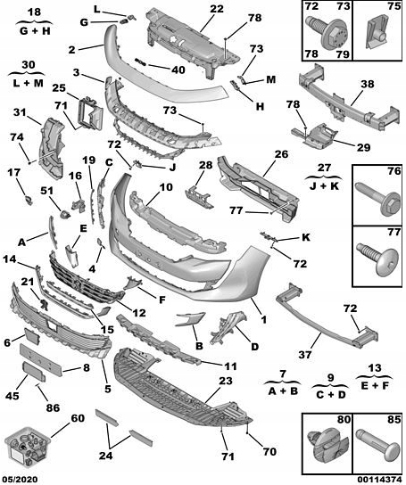 9816765380 - ЕМБЛЕМА ЗНАЧОК ЛОГОТИП PEUGEOT 508 II 18-