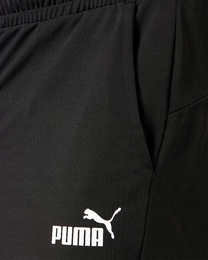 PUMA TAPE CZARNY DRES KOMPLET MĘSKI SPORTOWY SPODNIE BLUZA ROZPINANA Rozmiar S