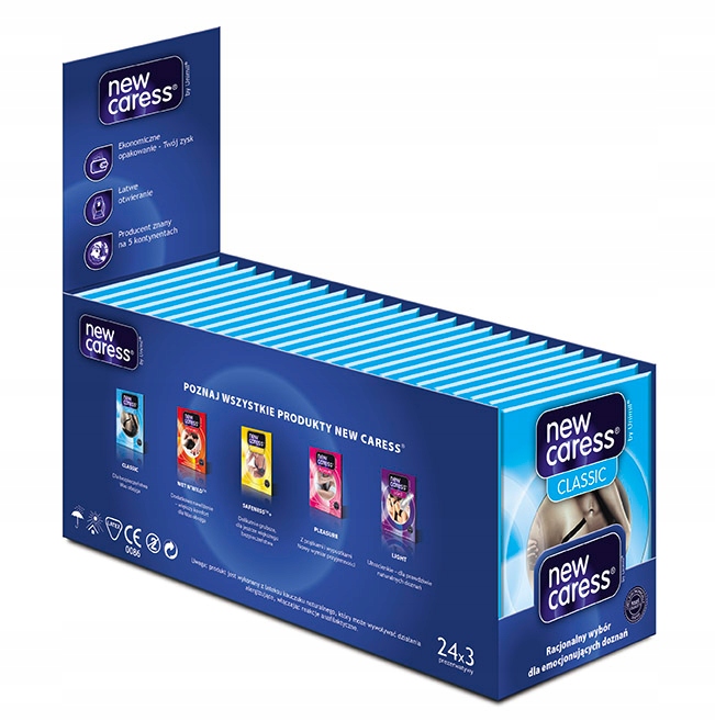 

Prezerwatywy New Caress Classic 72 sztuki