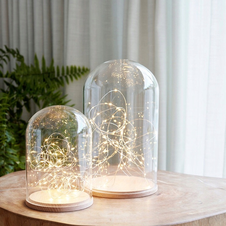 LAMPKI CHOINKOWE DRUCIK NA BATERIE CIEPŁE 50 LED