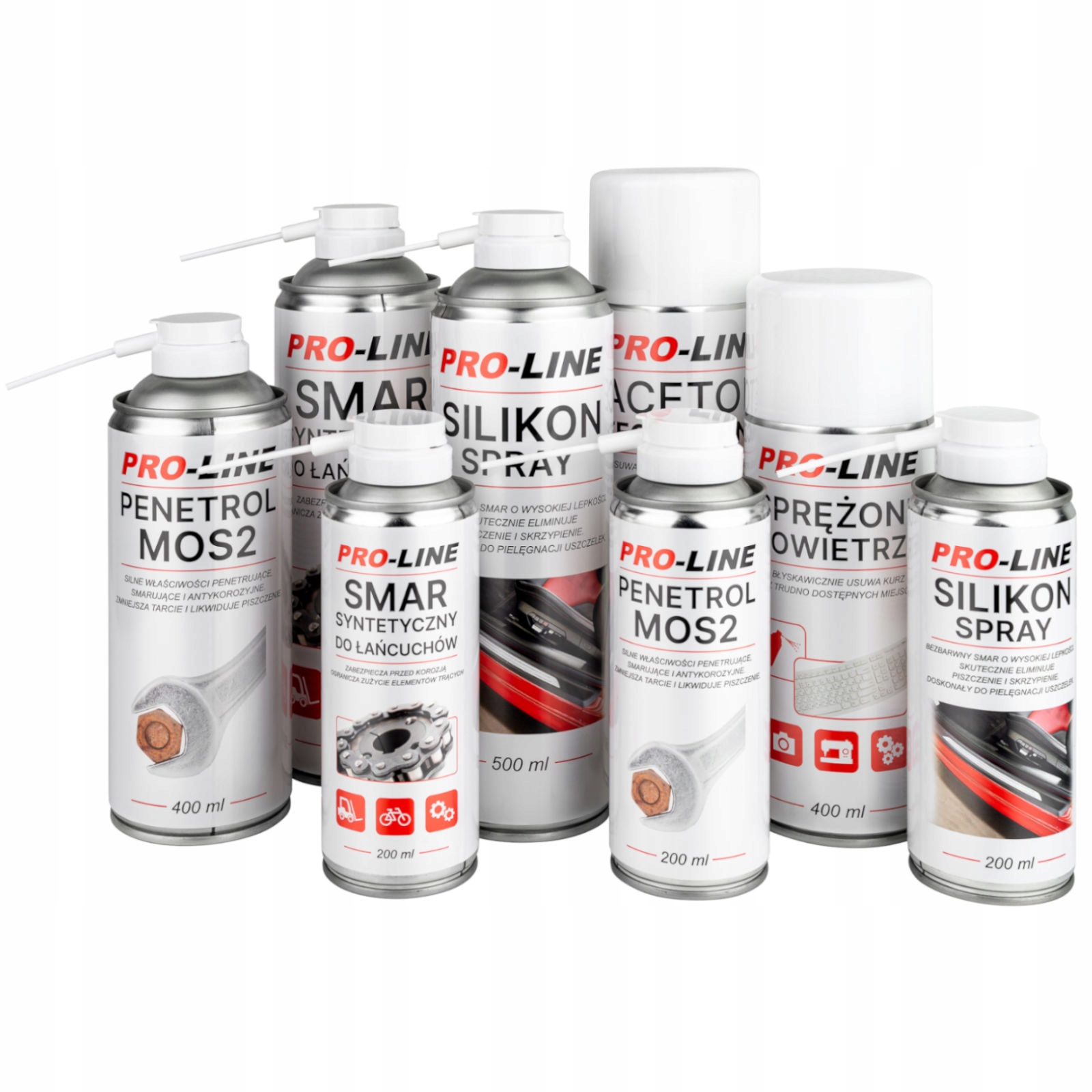 Aceton Techniczny 100% Spray PRO-LINE 500ml Producent Inny