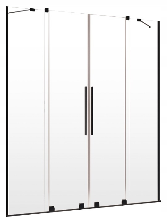 Drzwi RADAWAY Furo Black DWD 180 przejrzyste