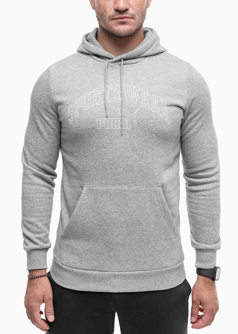 Puma pánská mikina s kapucí sportovní bavlněná teplá mikina s kapucí vel M
