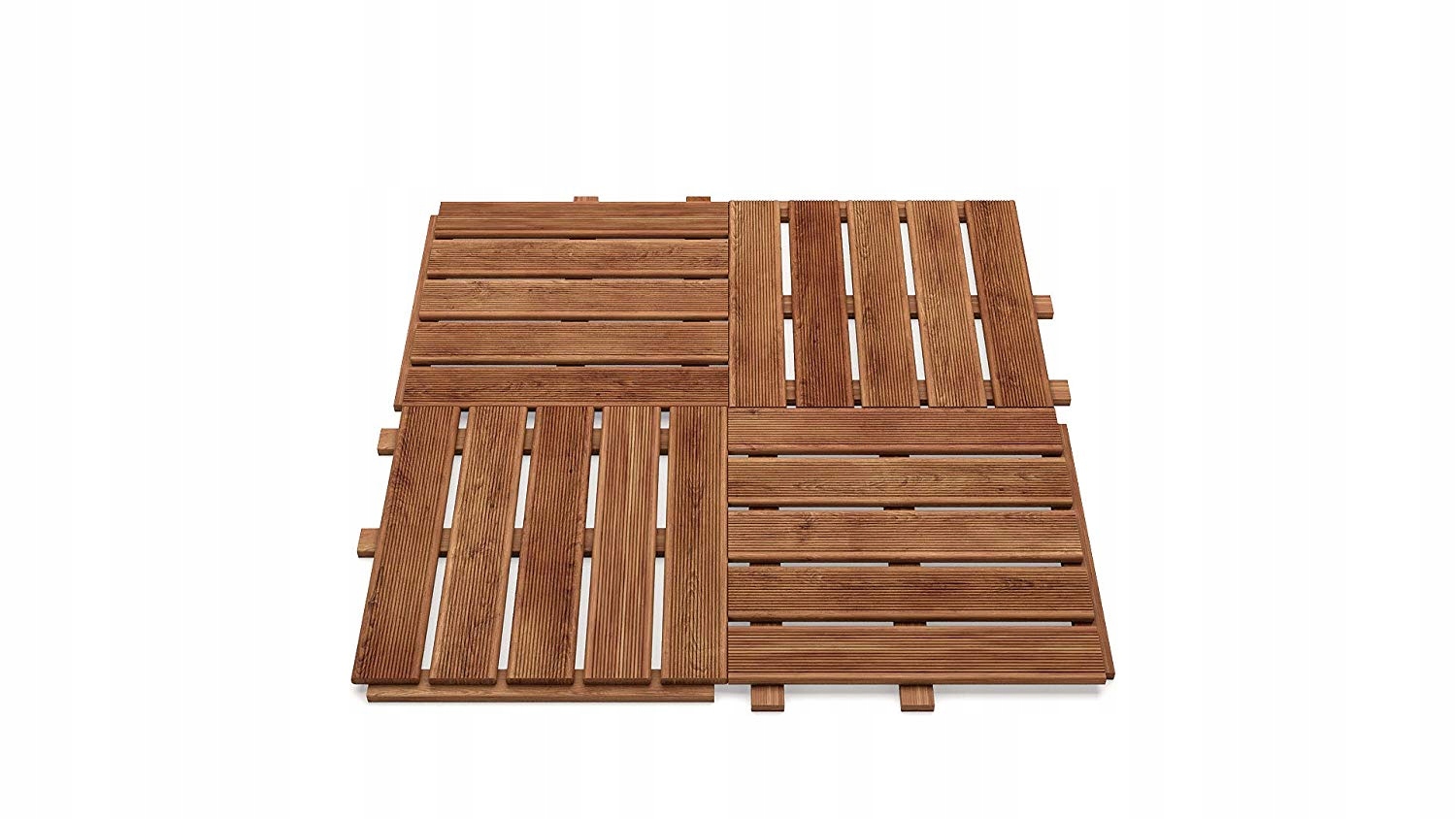 

Panel drewniany na taras balkon 4szt - 1m2 brązowy