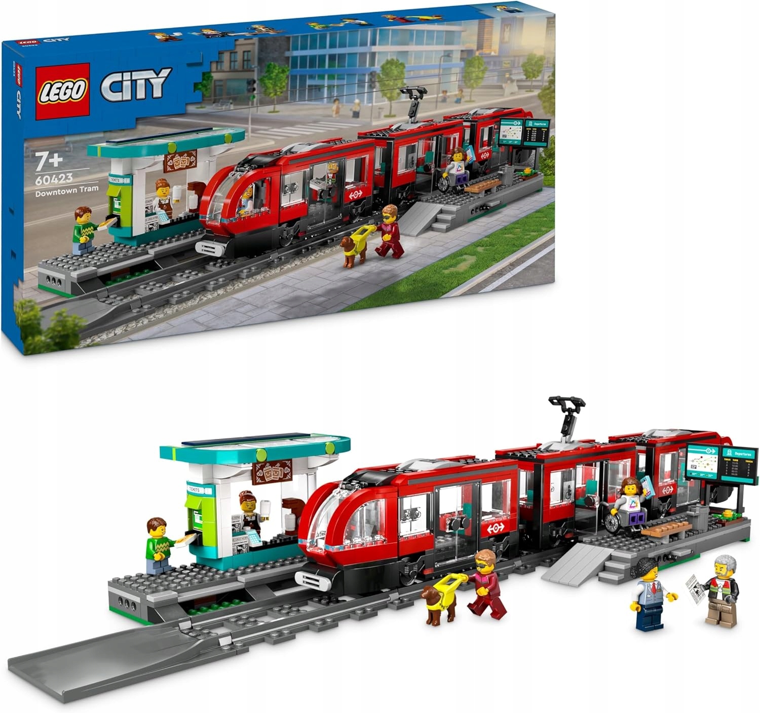 Lego City 60423 Městská tramvaj se stanicí