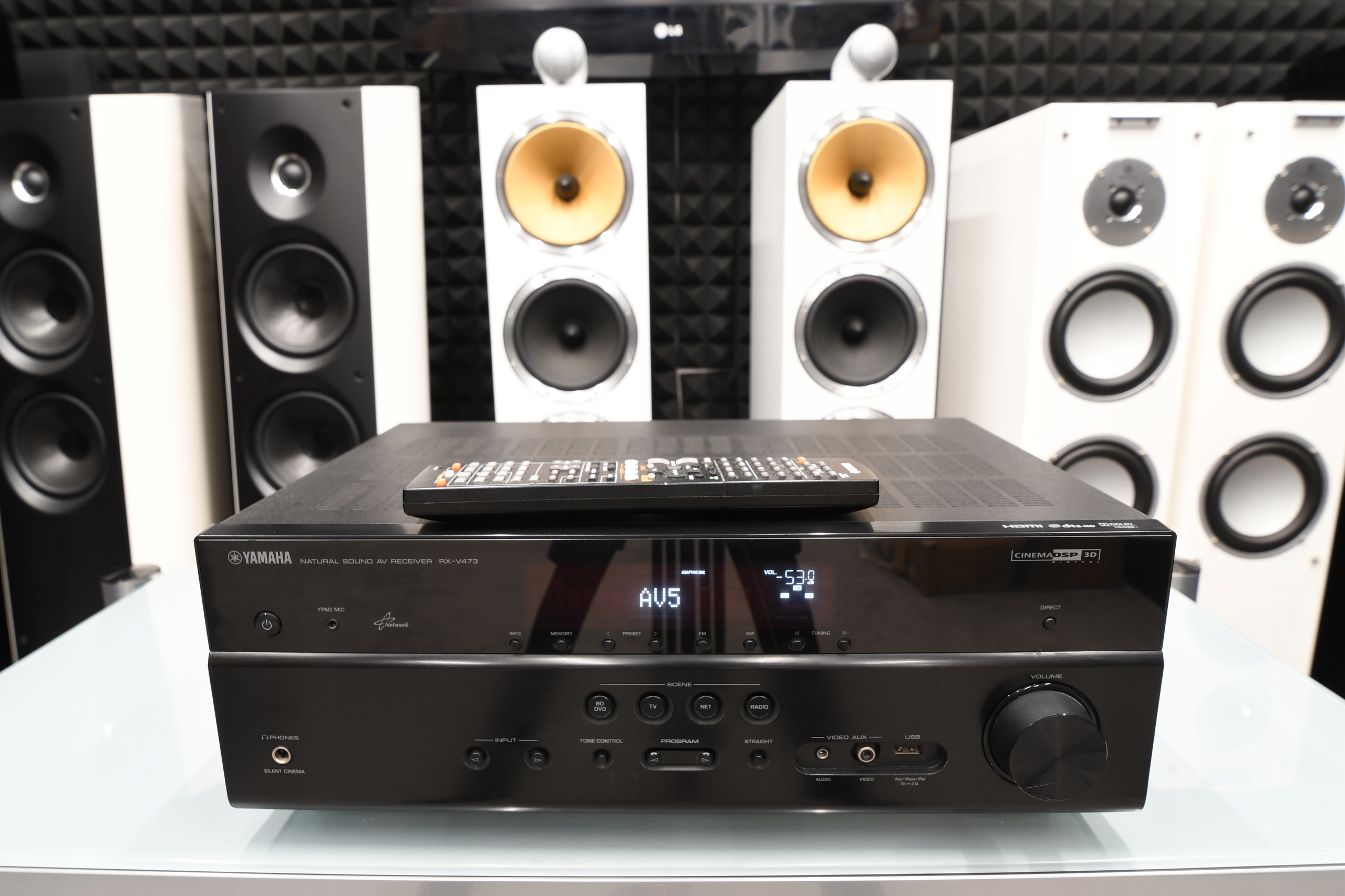 YAMAHA ＲＸ－Ｖ４７９ Amplituner Yamaha MusicCast RX-V479 (czarny) - Opinie, Cena