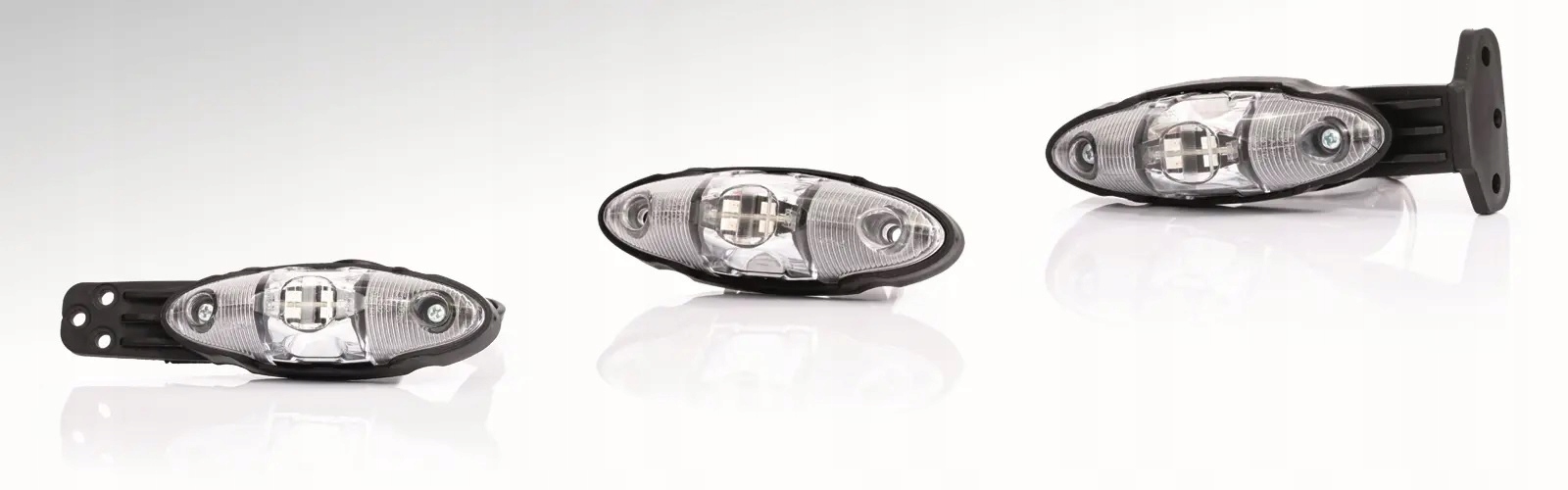 LAMPA OBRYSOWA DIODOWA LED 2 FUNKCYJNA 3 WERSJE Kolor biały czerwony