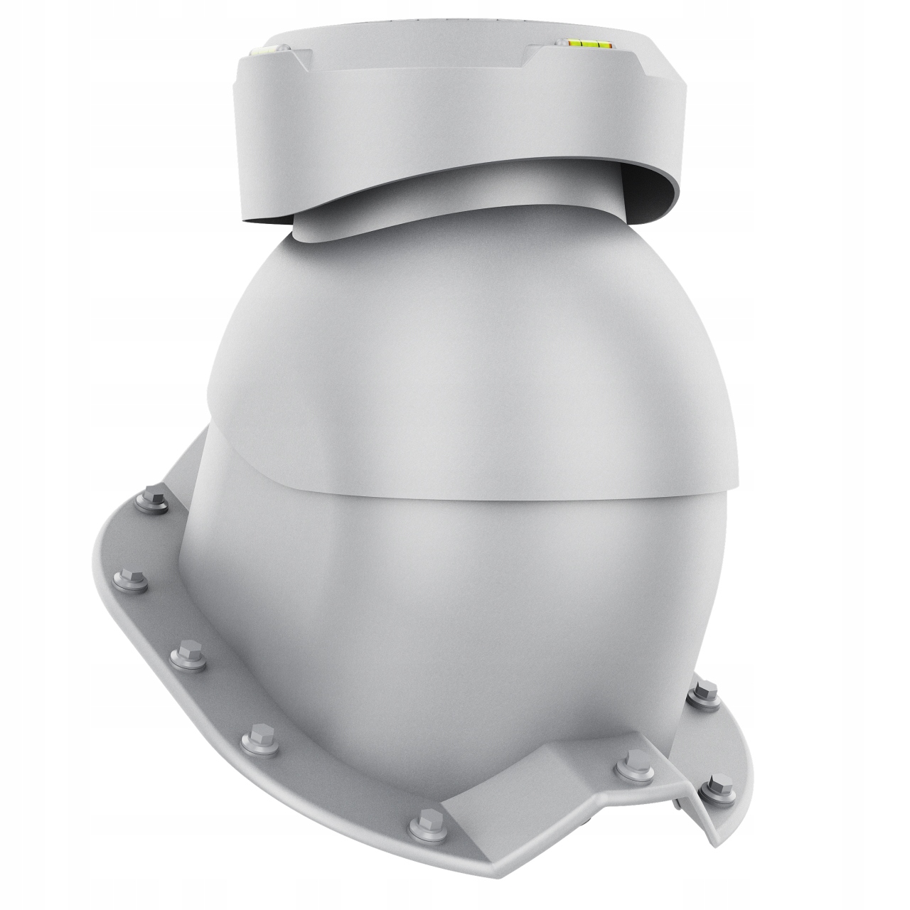 Krbový kanalizační odvětrávač fi110 Trapez T35 Stříbrný 9006