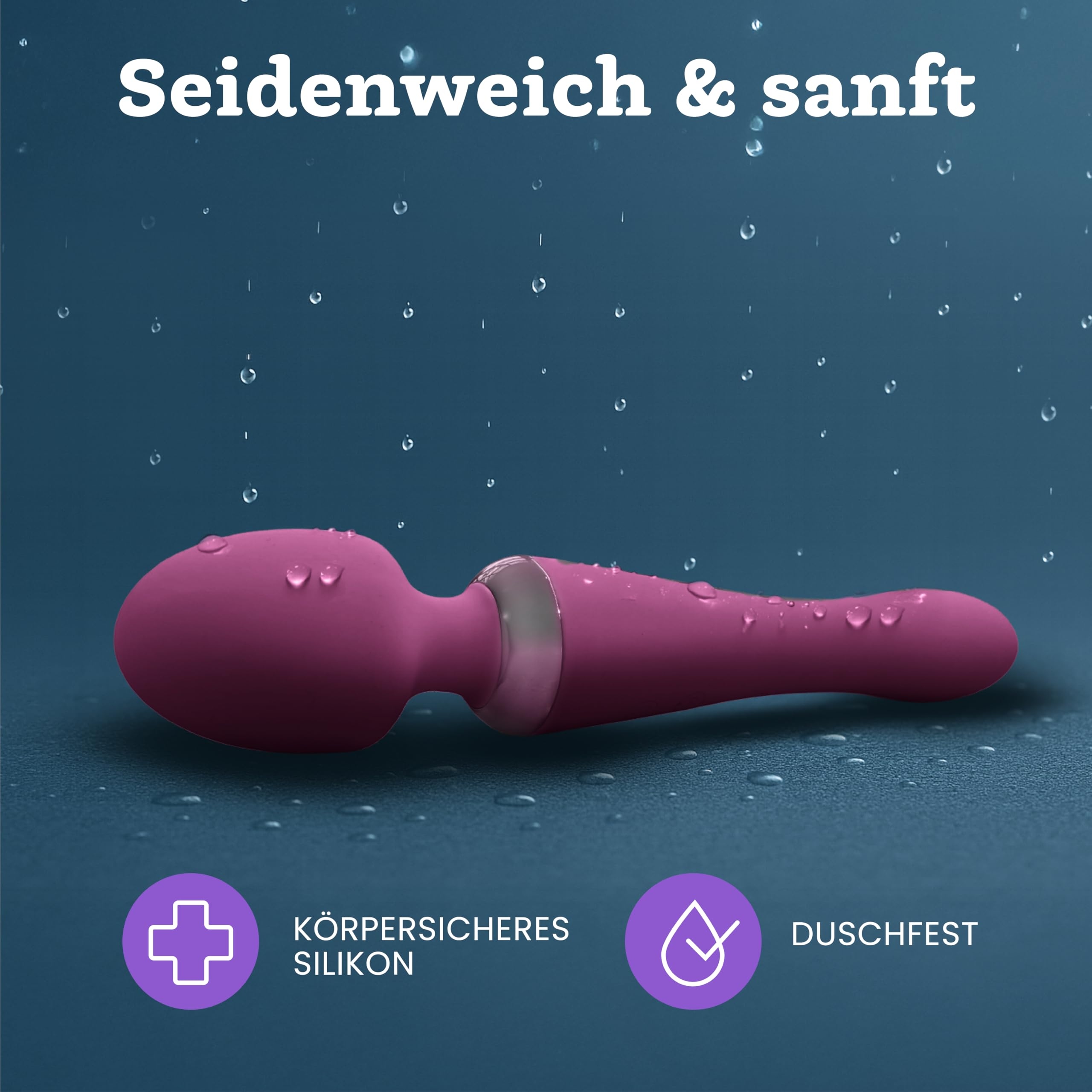 DOPPELKOPF Wibrator Dildo 10 Trybów Wibracji Wodoodporny Bezprzewodowy — miniatura 4