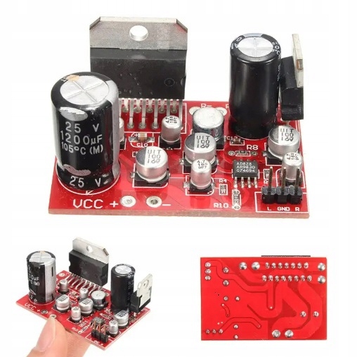 WZMACNIACZ STEREO 2x38W 9-17,5V TDA7379 Z PRZEDWZMACNIACZEM NE5532 Marka ZAK