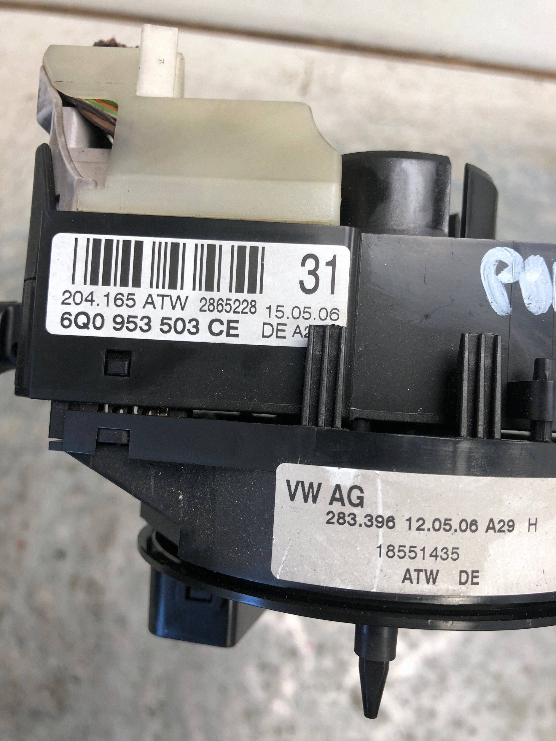 DEVIO LUCI TERGICRISTALLO TERGI VW POLO IV LIFT 6Q0953503CE