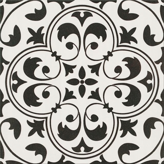 GRES PATCHWORK NAOMI BIAŁO-CZARNY MAT 30X30 GAT.1