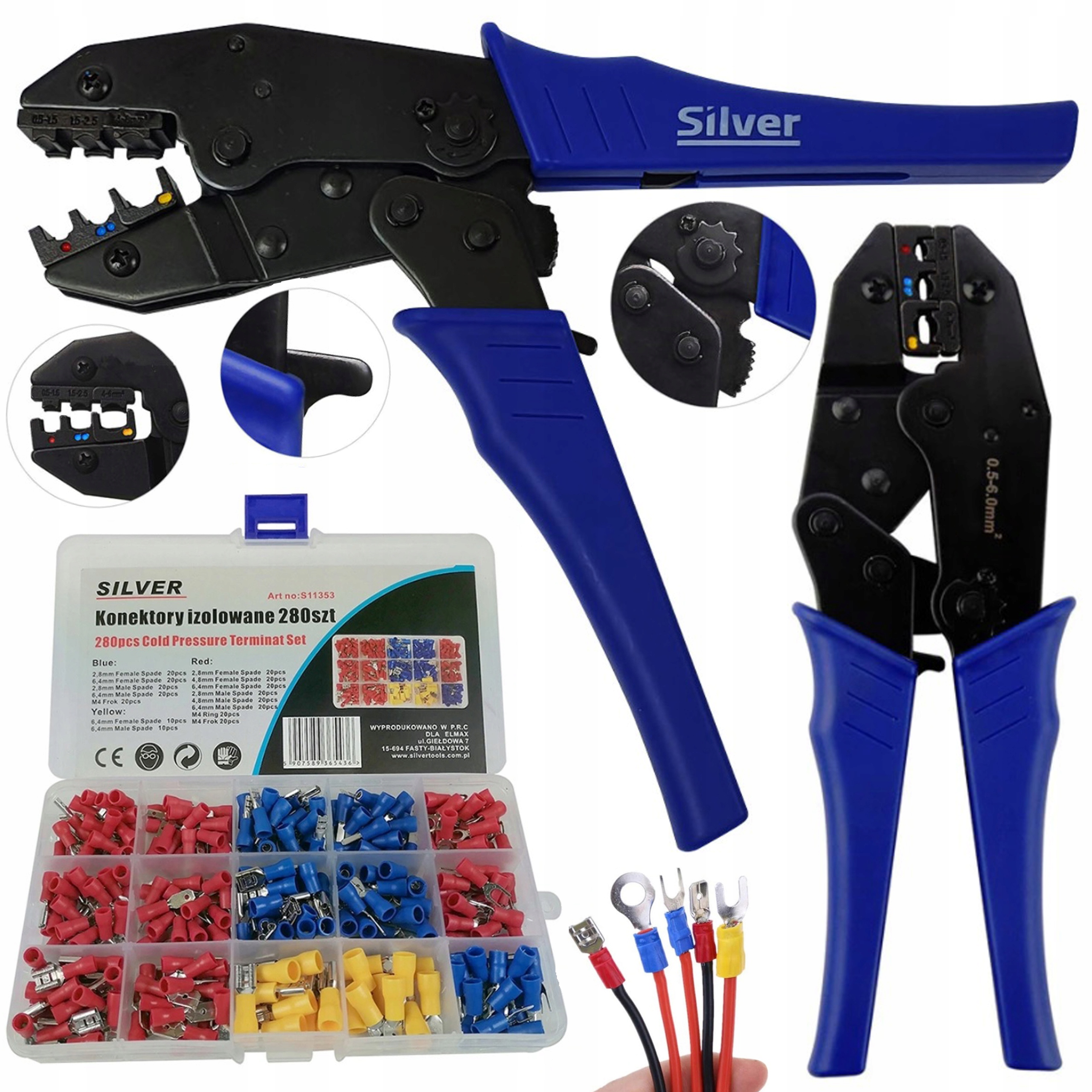 

Zaciskarka Praska Konektorów Izolowanych+ Końcówki