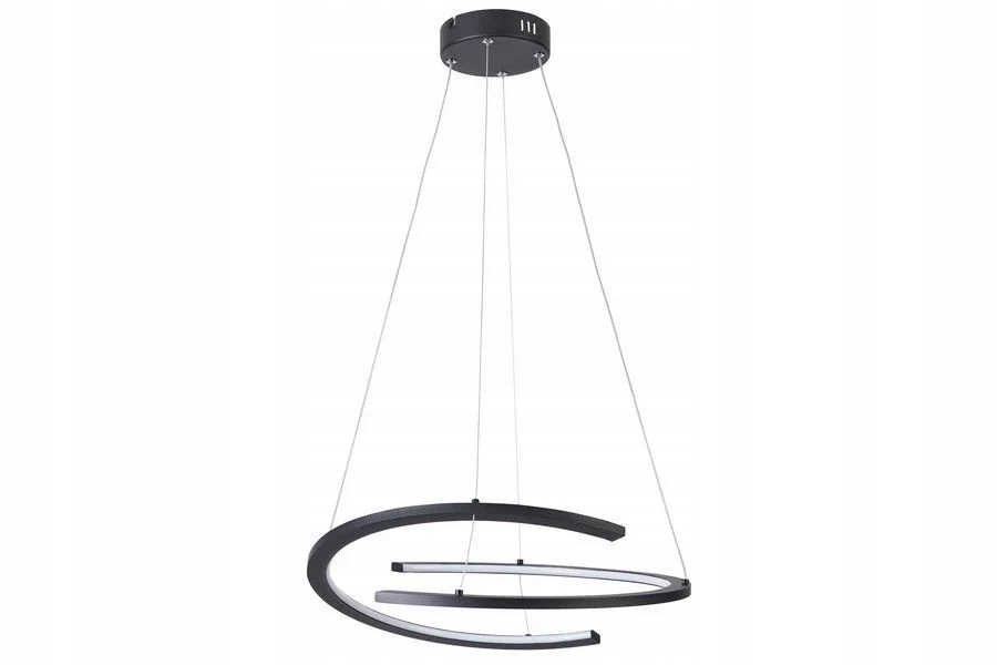 Reality Závesná lampa Ancor Led Ø50 cm 30 W čierna moderná