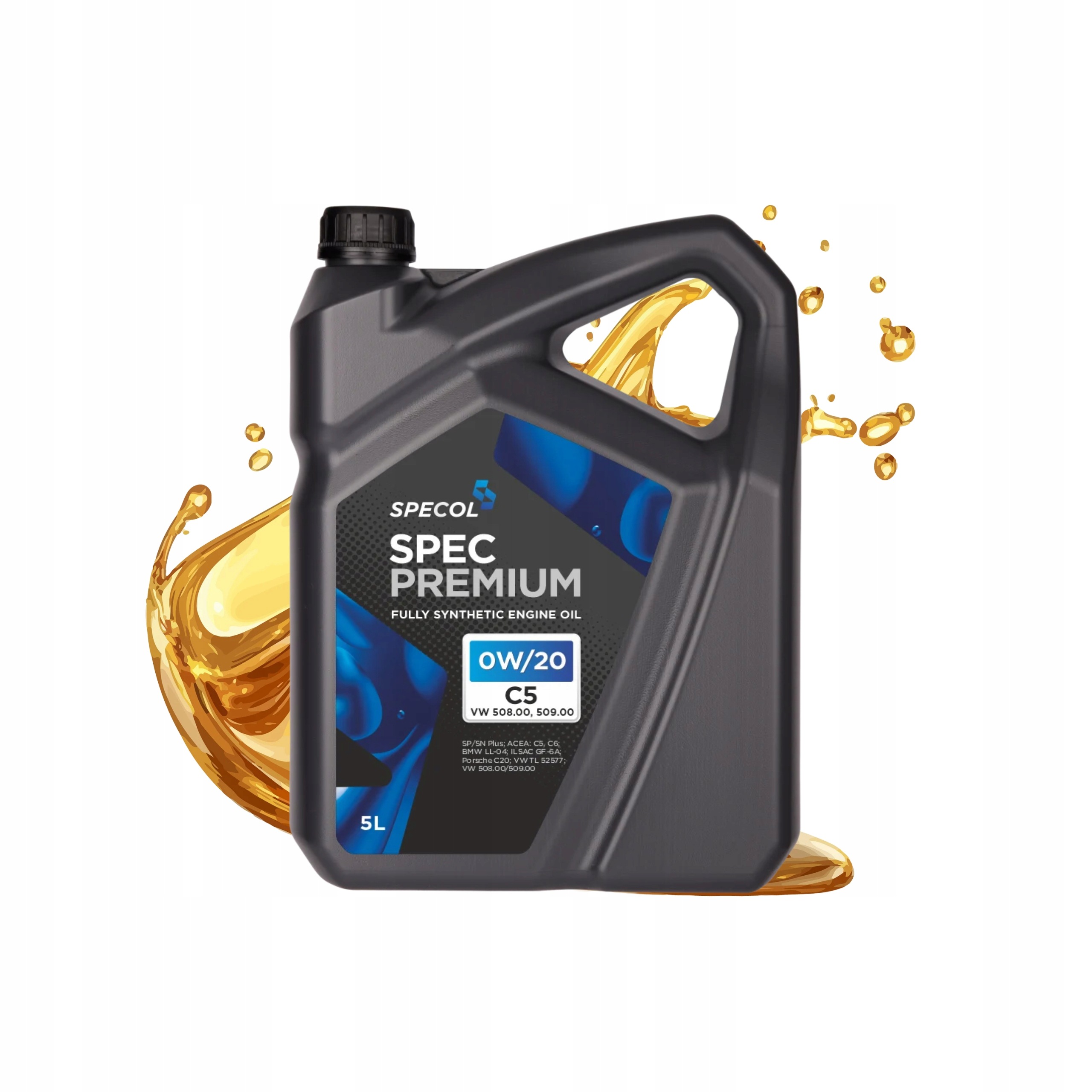 Olej silnikowy Spec Premium C5 0W20 5L Vw 508.00 509.00