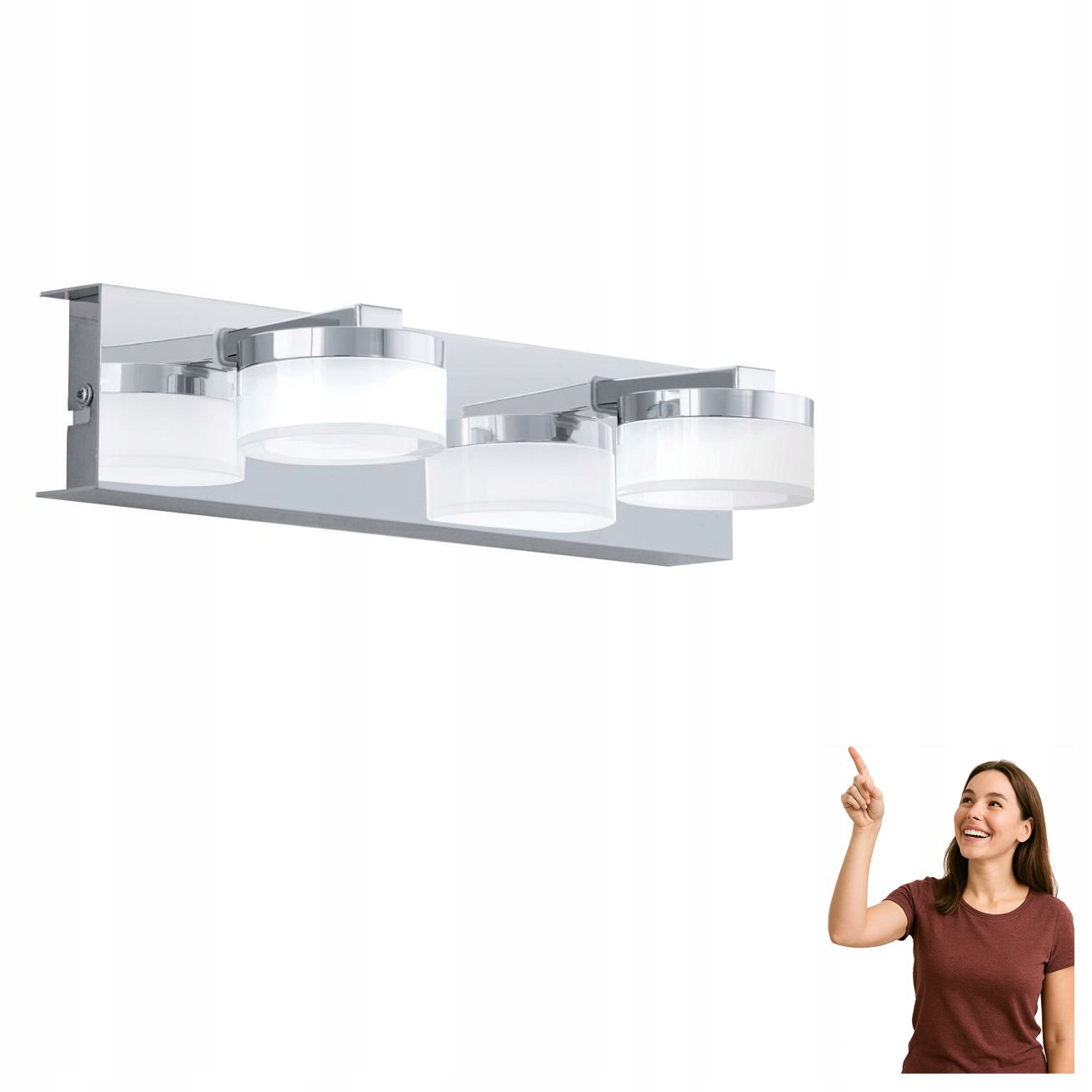 Led kúpeľňové nástenné svietidlo 2x4,5W Romendo 94652 Eglo