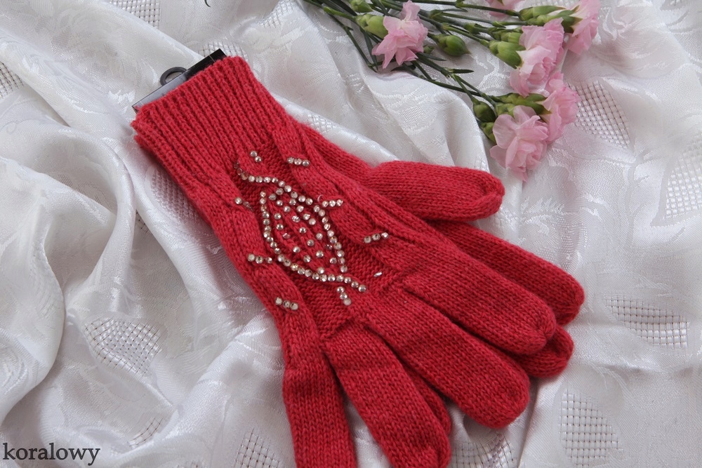 ZIMOWE RĘKAWICZKI OZDOBNE DŻETY DŻECIKI KOLORY Rozmiar uniwersalny