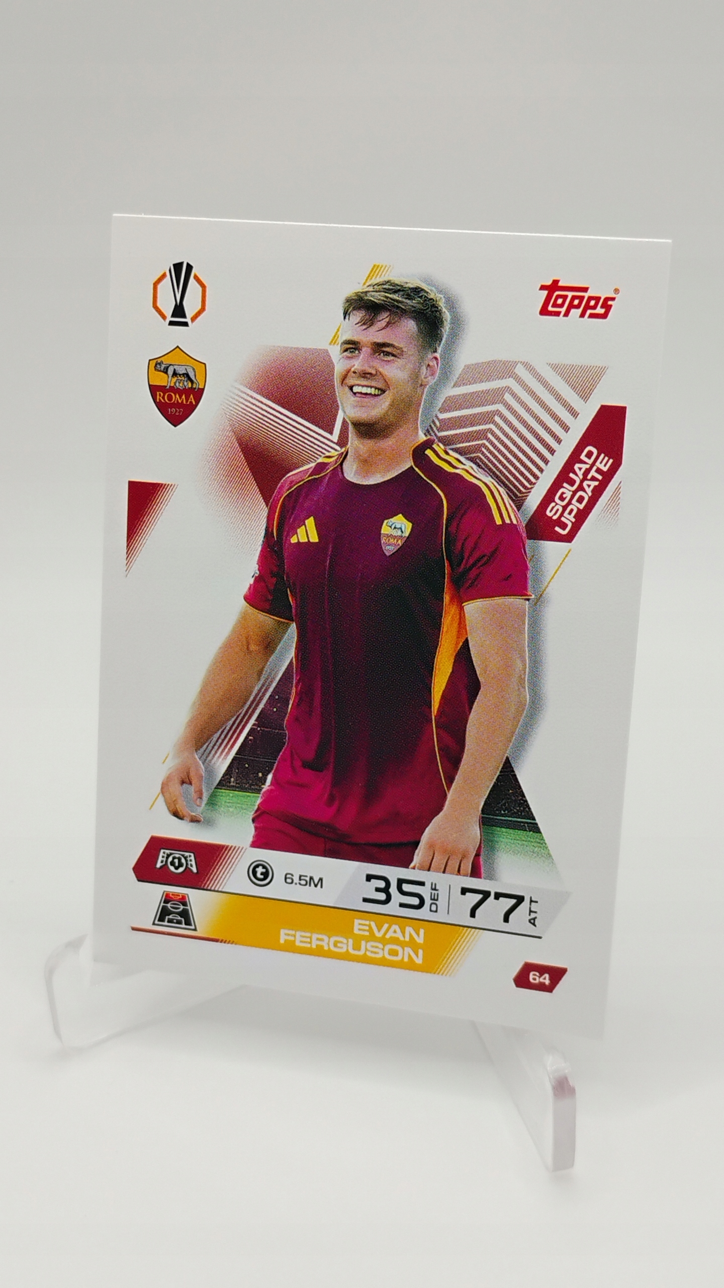 Topps Match Attax Extra 2025-2026 Squad Update 64 Evan Ferguson As Roma