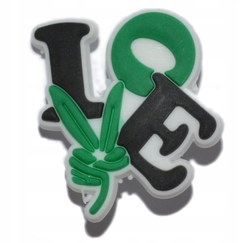 

Pozostałe - Przypinka do Crocs - love ganja - 3354