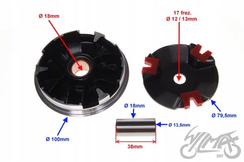 WARIATOR DO YAMAHA JOG 50 TUNING Producent WZMOTO