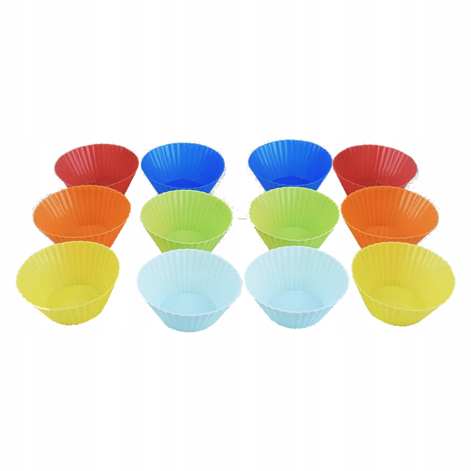 

12szt silikonowych form do muffinek 4,5cm