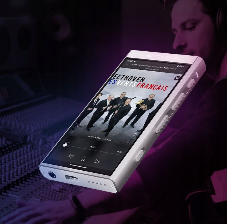 HiBy Digital M300 czarny DAP Android 13 Zasilanie akumulatorowe