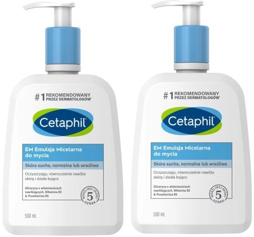 

Cetaphil Em Emulsja micelarna do mycia 2x 500 ml