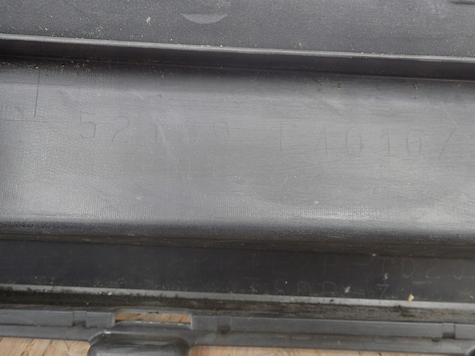 bumper rear part rear TOYOTA CHR C HR 2016