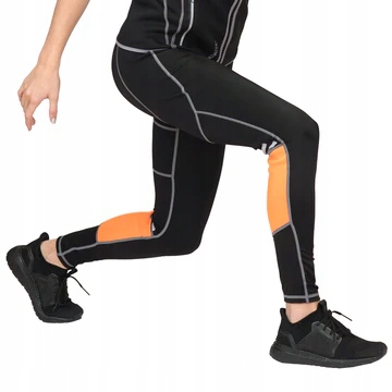 Dámské legíny Neopren Běh Sauna Reflexní Fitness kalhoty Saunatek S