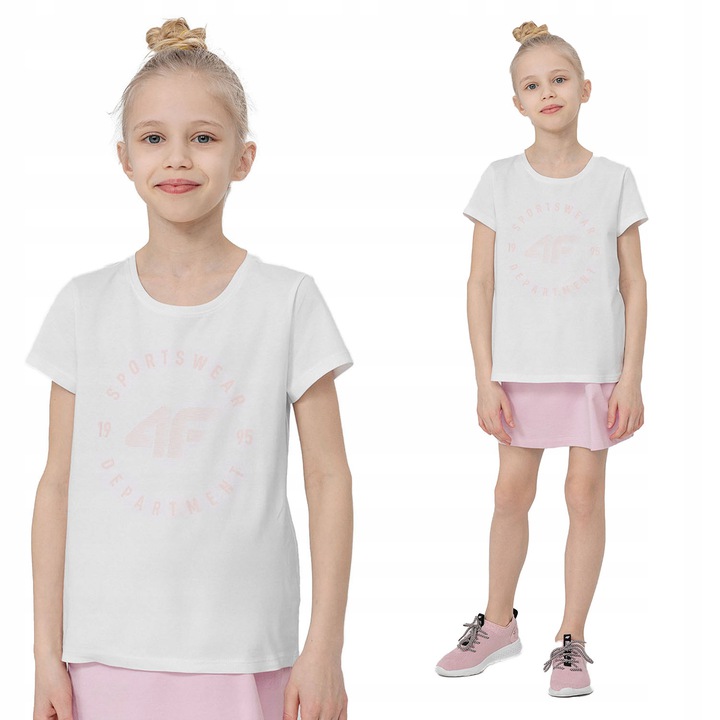 

Koszulka Dziewczęca 4F T-shirt Bawełna 158