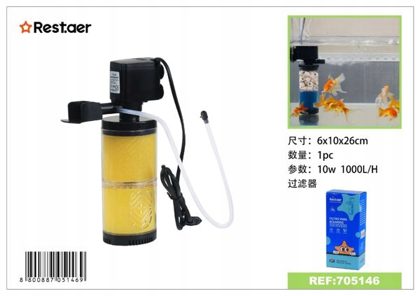 Levně Výkonný akvarijní filtr 10 W s pomocí čistoty