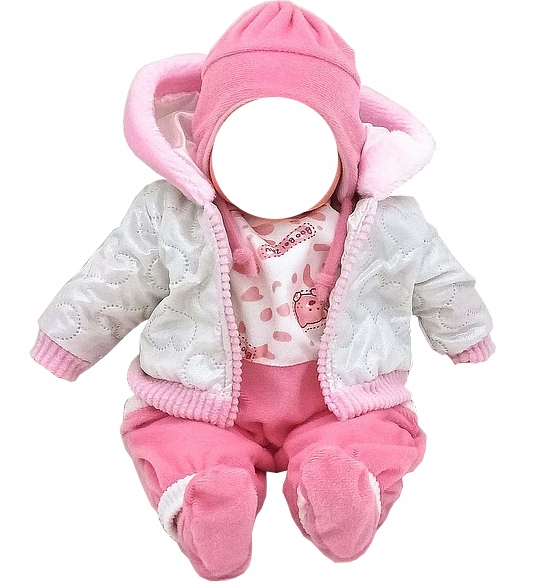 BABY KOCYK dla lalki BORN kołderka POŚCIEL rożek ŚPIWOREK Materiał tkanina