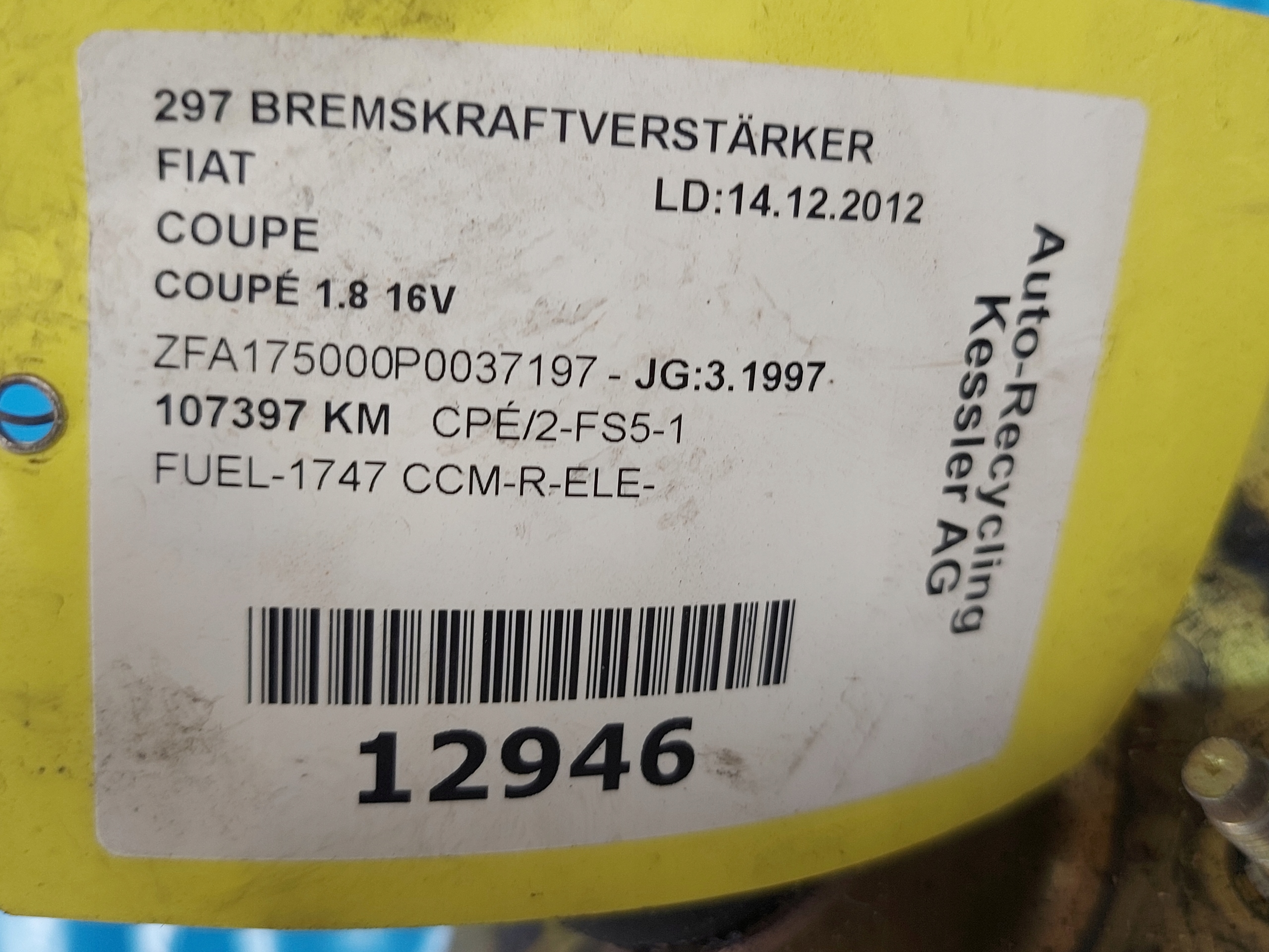 servo pumpa FIAT COUPE 1.8 B
