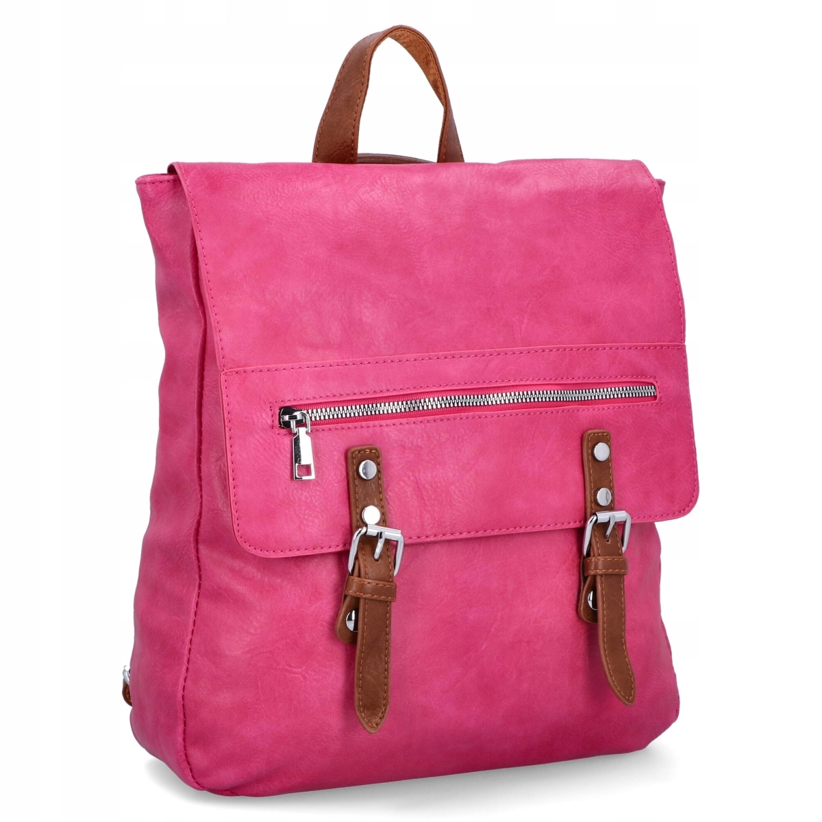 Plecak Damski Vintage XL Herisson 1652H453 Fuksjowy Płeć kobieta