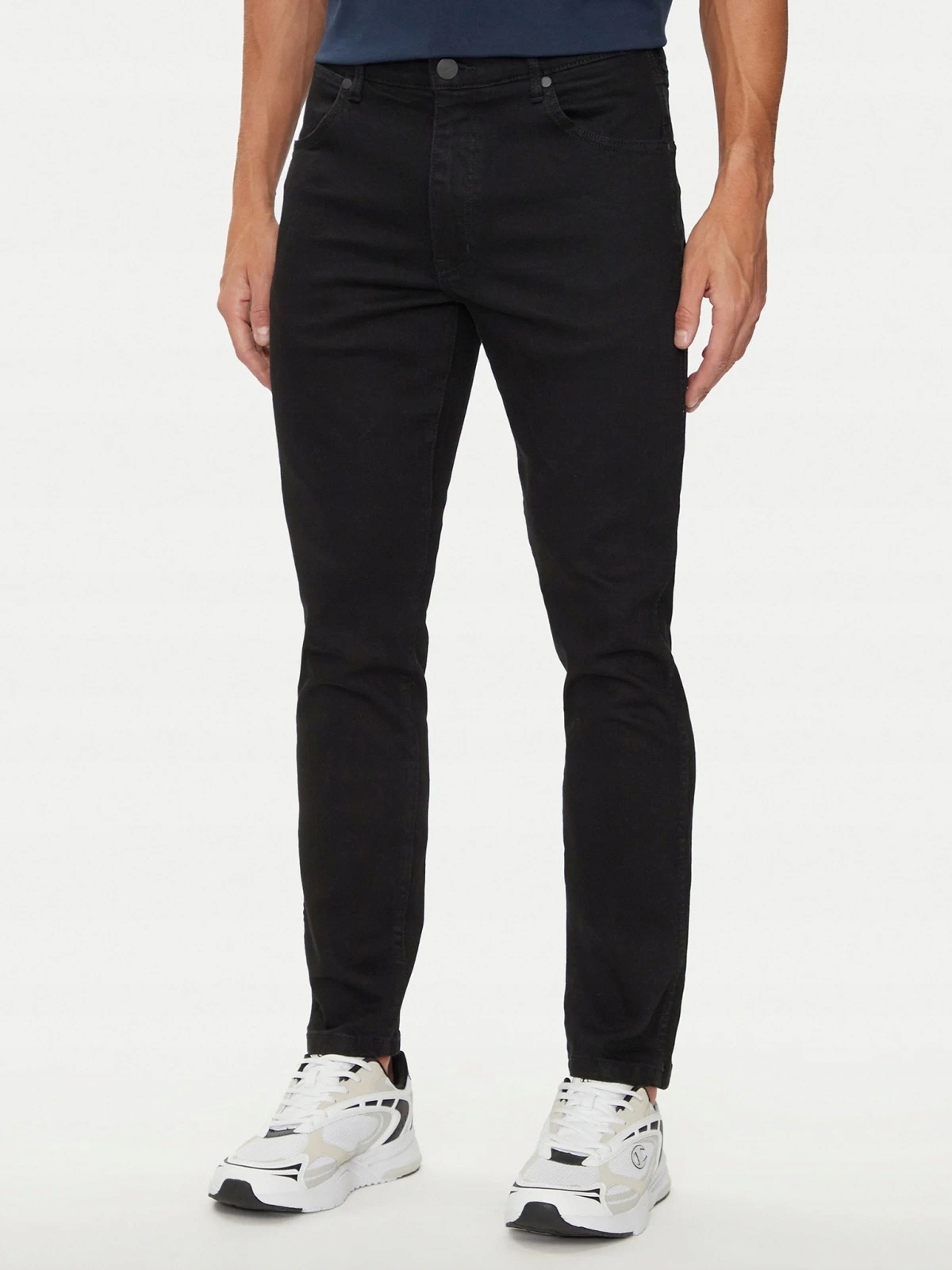 Pánské zúžené džíny Wrangler Larston Deep Ink 112356815 32/34