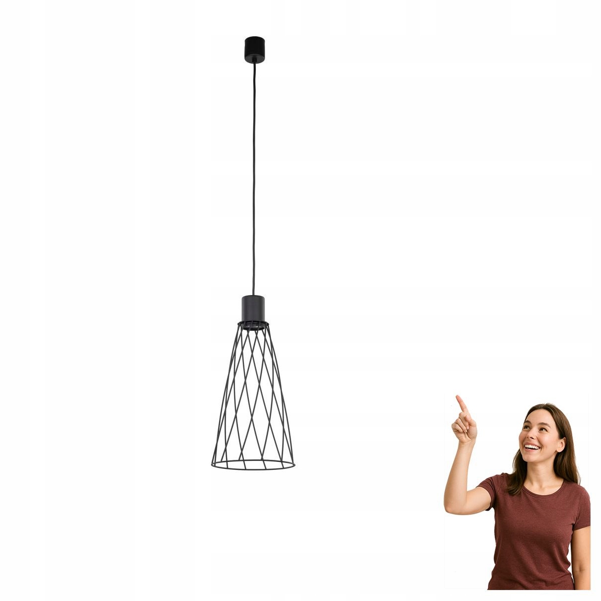 Závěsná lampa Modesto Black 10161 Tk Lighting