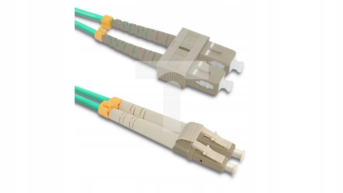 Qoltec Patchcord światłowodowy LC/UPC - SC/UPC Multimode 50/125 OM4 Duple