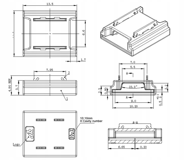 ZŁĄCZKA ŁĄCZNIK TAŚM LED COB UNIWERSALNY 4w1 10mm Stan opakowania brak opakowania