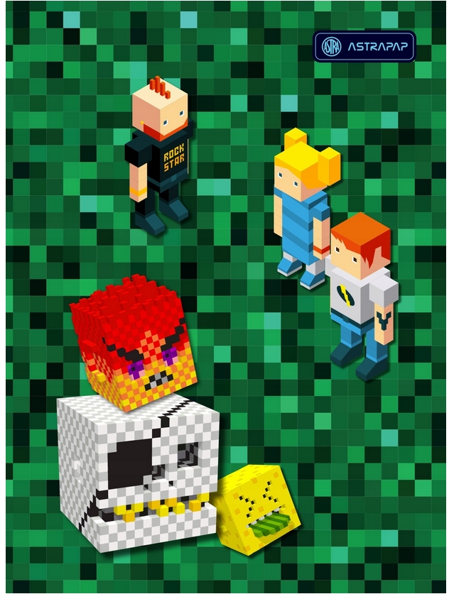 

Zeszyt W 3 Linie Kolorowe A5 16 Kartek Astrapap