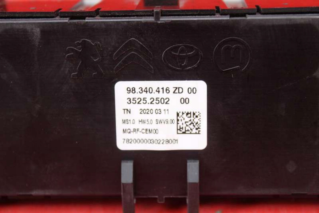 control panel air conditioning devices KLIMY 98340416ZD CITROEN BERLINGO 4 IV 18-21
