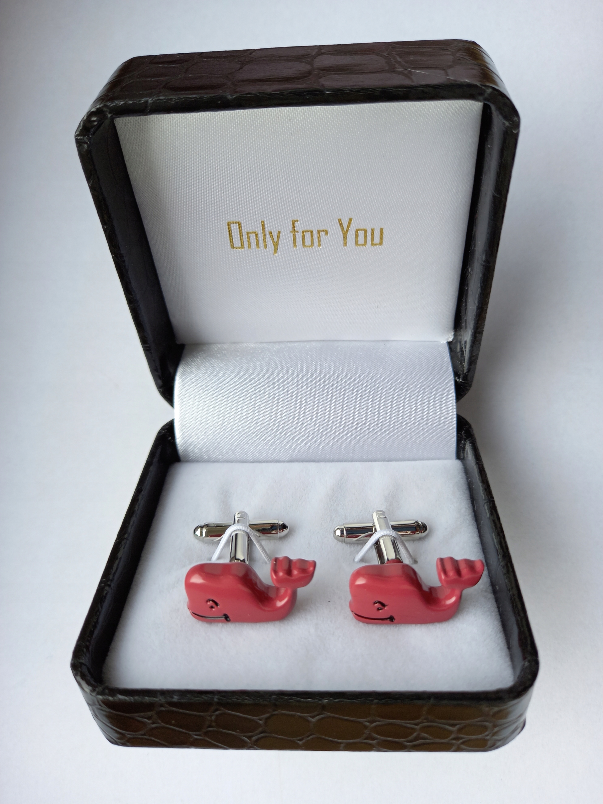 Manžetové knoflíčky Růžová Velryba Pink Whale