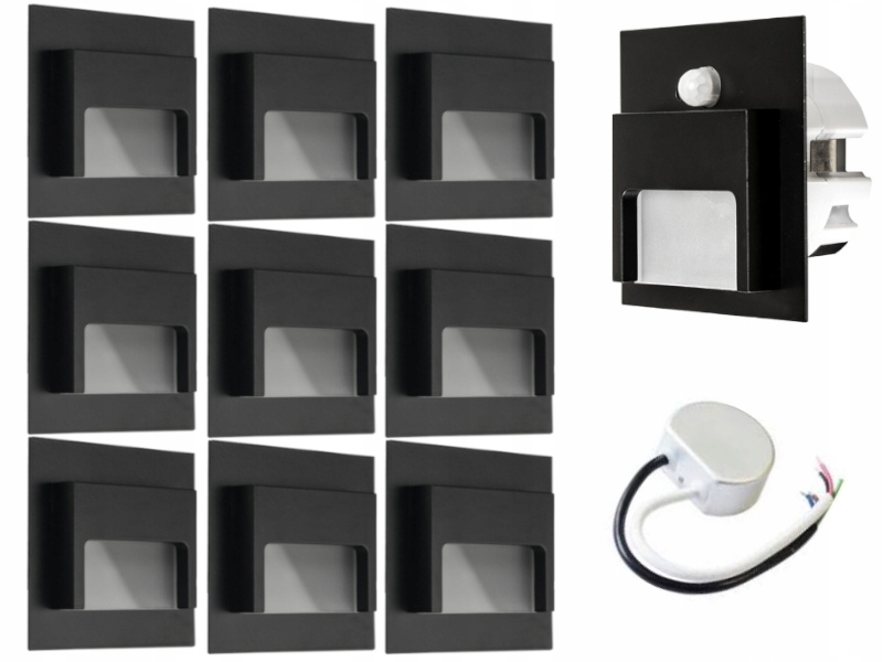 Sada osvětlení schodů Halogen Led 10x senzor