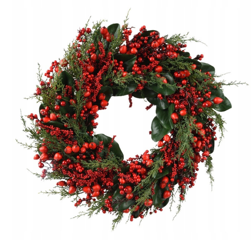 Vánoční dekorační věnec Dekorace ozdoba na dveře 60 cm
