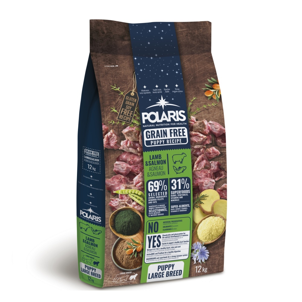 Polaris Dog Puppy Large jehně &amp; losos Gf 12 kg