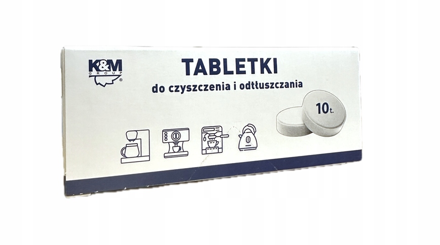 Tabletki do czyszczenia i odtłuszczania ekspresów do kawy Km 10 tabletek