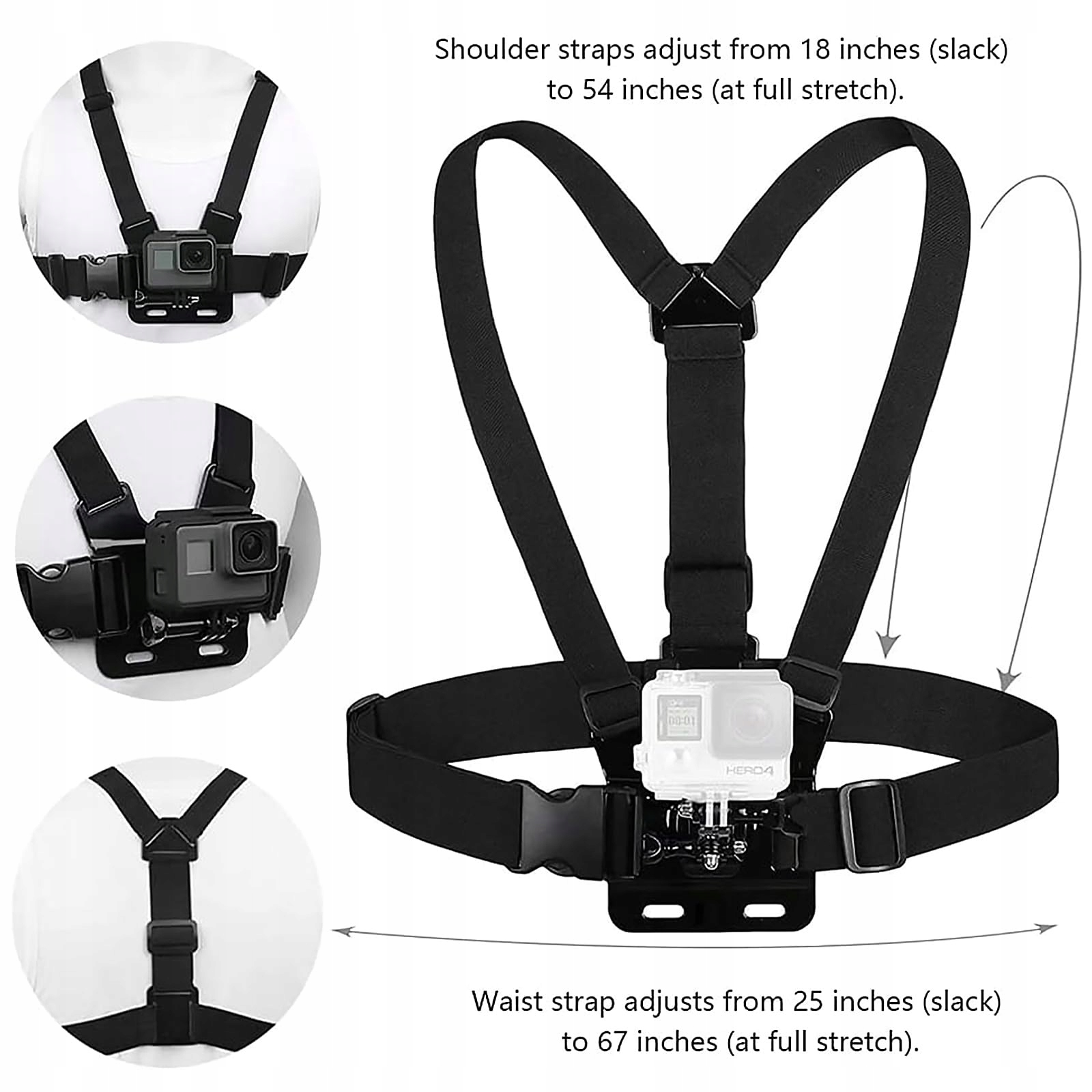 Uchwyt Na Klatkę Piersiową Do Kamer Sportowych GoPro DJI Chesty TEKCAM — miniatura 3