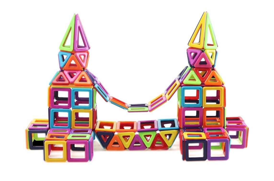 KLOCKI MAGNETYCZNE PANELE NEODYMOWE 76 EL ZESTAW Liczba elementów 76 szt.