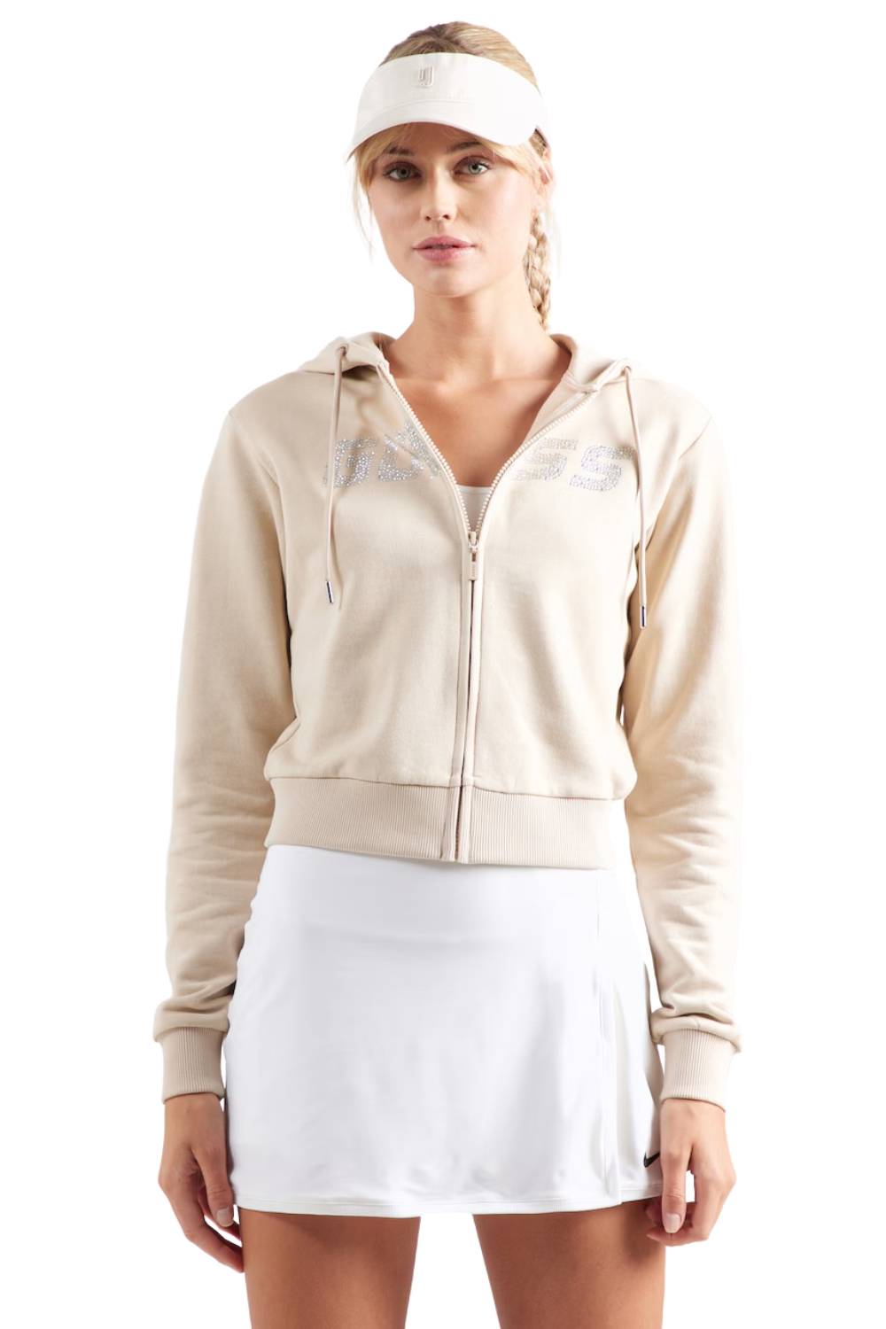 Guess Béžová mikina se zirkony Primula L