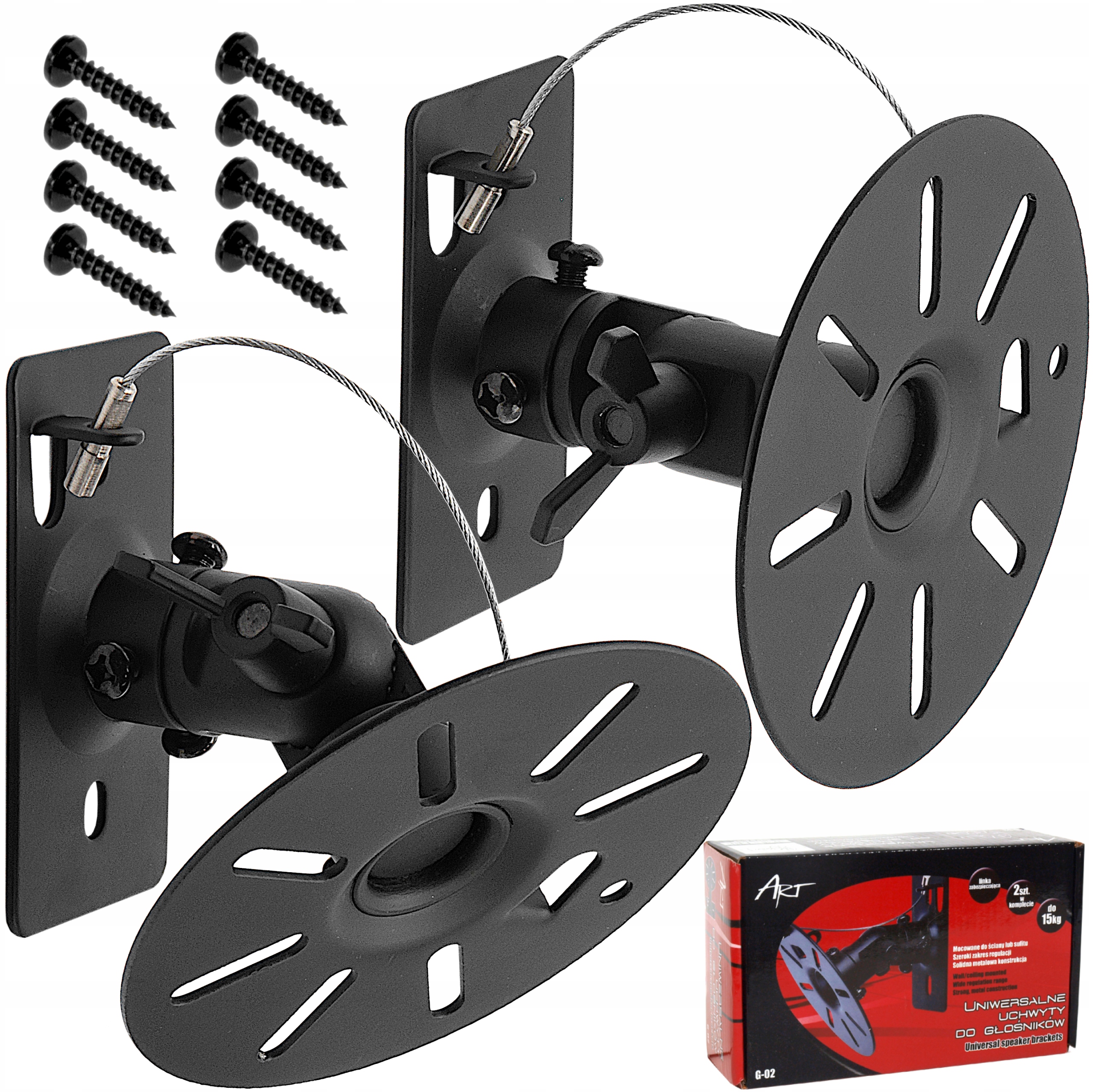 UCHWYT DO GŁOŚNIKÓW SATELIT KOLUMN WIESZAK ŚCIENNY