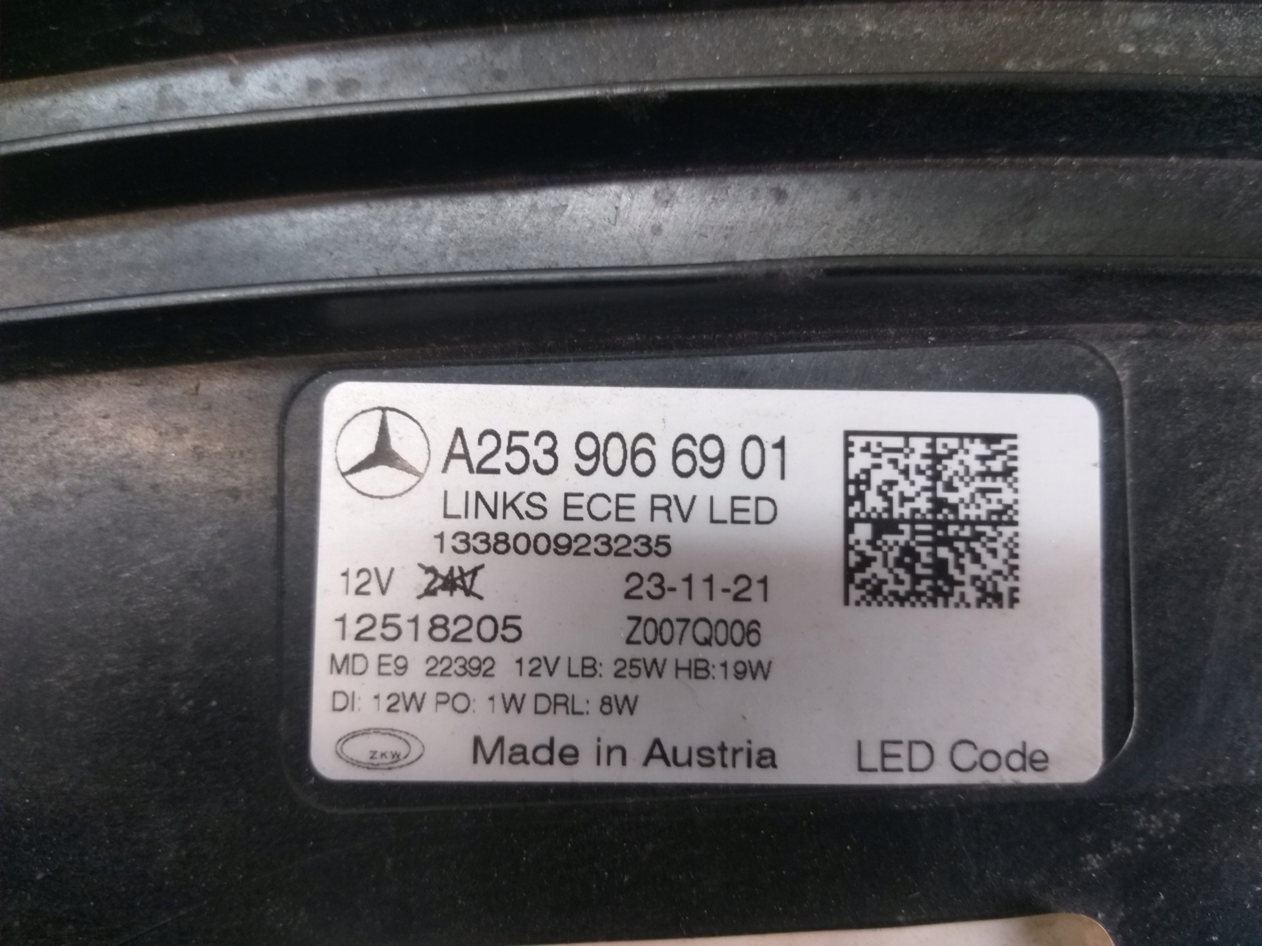 LIGHT FRONT LEFT MERCEDES GLC W253 LIFT LED HP